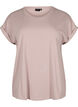 Kortærmet t-shirt i bomuldsblanding, Lyserød, Packshot image number 0