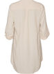 Lang skjorte i h&oslash;r og viskose, Beige, Packshot image number 1