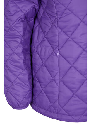 Quiltet letvægts jakke med lynlås og lommer , Ultra Violet, Model image number 2