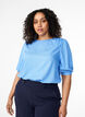 Bluse i viskose med 1/2 ærmer, Cornflower Blue, Model image number 0
