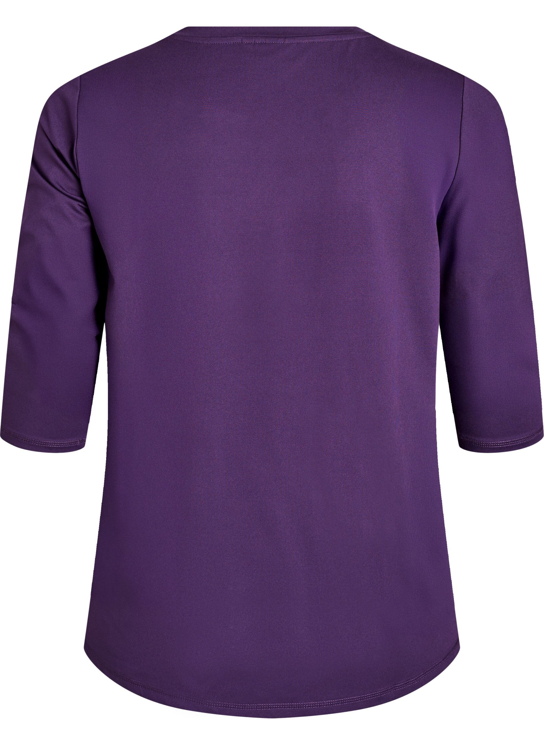 ZizziTr&aelig;ningsbluse med 3/4 &aelig;rmer, Lilla, Packshot image number 1