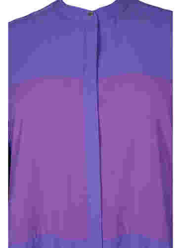 Lang skjorte med color-block , Purple Block, Packshot image number 2