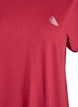 Ensfarvet tr&aelig;nings t-shirt, R&oslash;d, Packshot image number 2