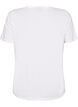 T-shirt med motiv, Hvid, Packshot image number 1