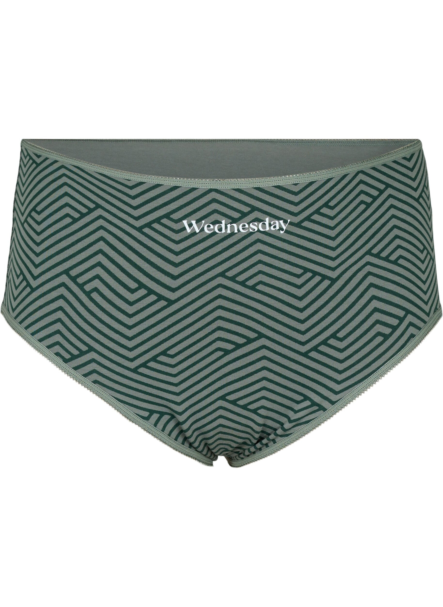 Zizzi 7-pak hipster med regul&aelig;r talje, Scarab Multi Pack, Packshot image number 2