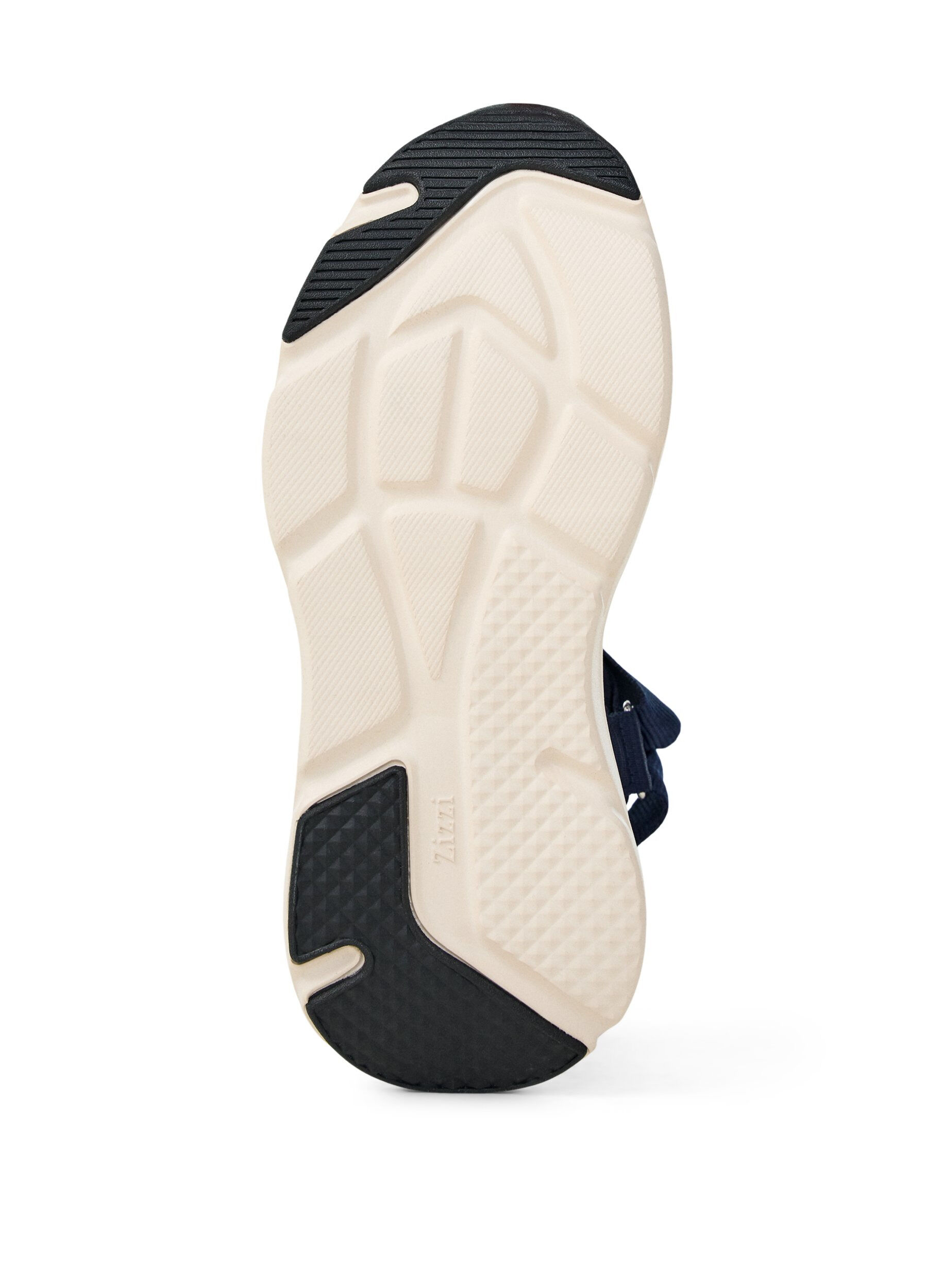 Zizzi Komfortsandal med velcro og svangst&oslash;tte, Bl&aring;, Packshot image number 4