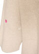 Strikbluse med sm&aring; broderede motiver, Beige, Packshot image number 3