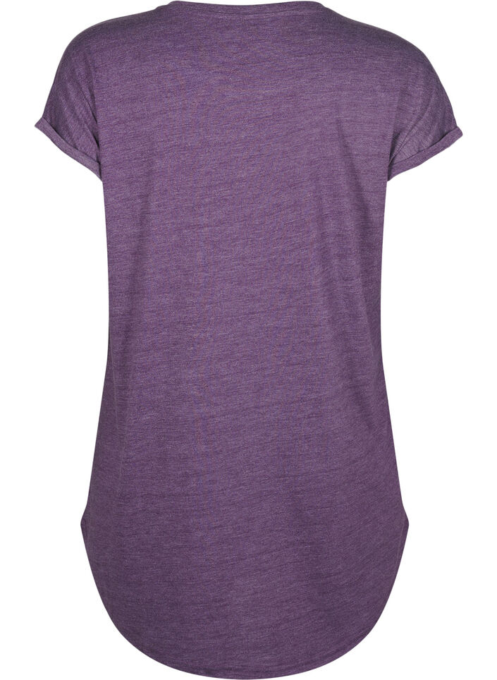 Kort&aelig;rmet natkjole med tekstprint, , Packshot image number 1