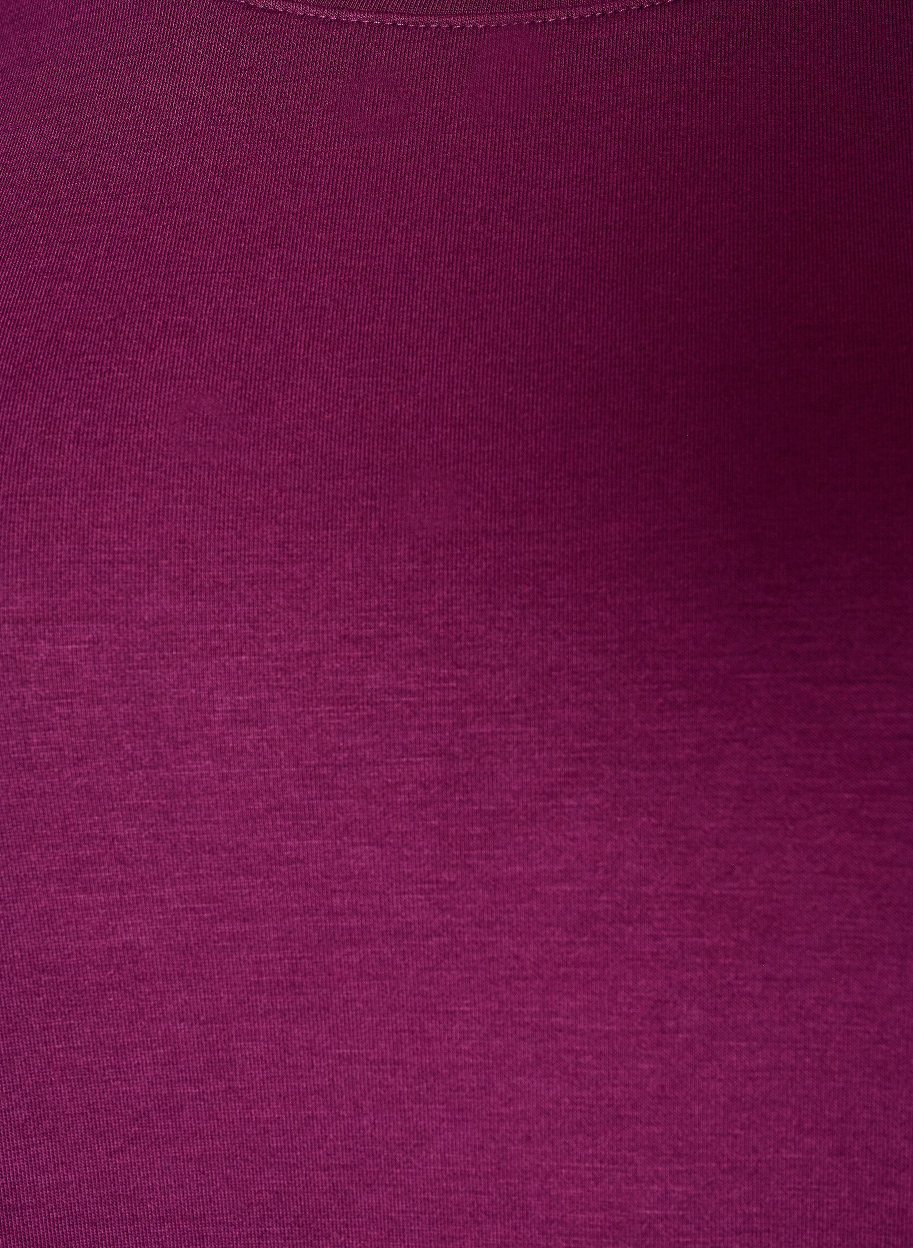 ZizziLang&aelig;rmet jerseybluse med rund hals, Lilla, Packshot image number 2
