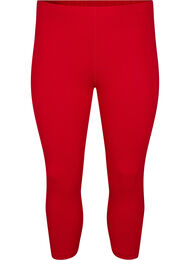 Basis 3/4 leggings i viskose, R&oslash;d