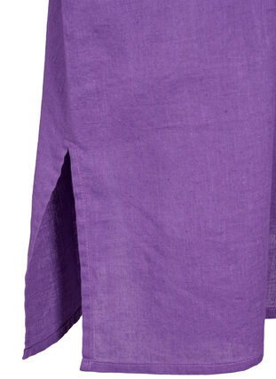 Skjortekjole med lange ærmer, Deep Lavender, Packshot image number 3