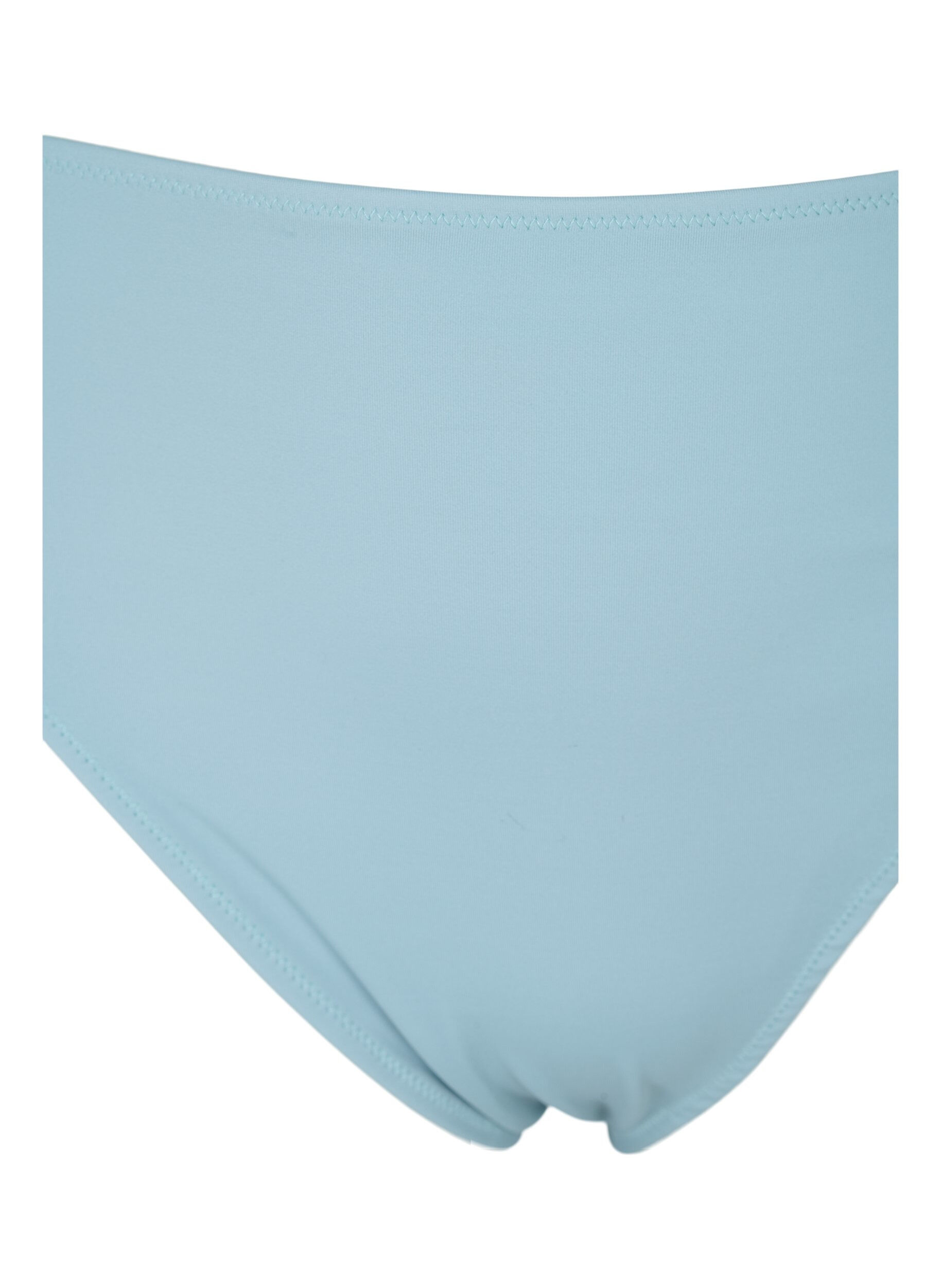 Zizzi H&oslash;jtaljet tai bikini trusse, Bl&aring;, Packshot image number 2