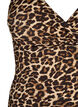 Badedragt med krydset ryg og udtagelige indlæg, Leopard Print, Packshot image number 2