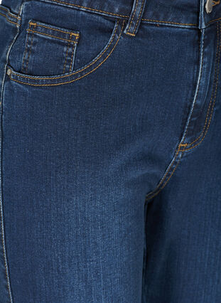 Ellen bootcut jeans med høj talje, Dark Blue, Packshot image number 2