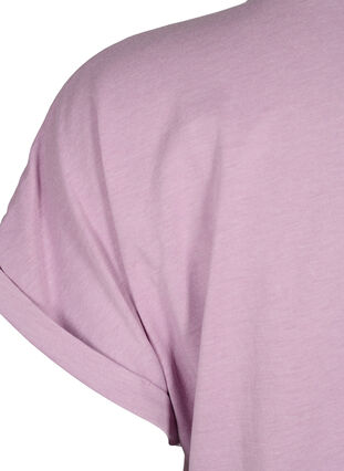 Kortærmet t-shirt i bomuldsblanding, Lavender Mist, Packshot image number 3