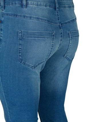 Slim fit Emily jeans med normal talje, Light blue, Packshot image number 3