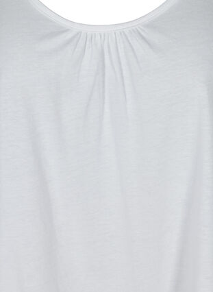 Top med rund hals og a-form , Bright White, Packshot image number 2