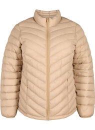 Letvægtsjakke med lommer, Brun