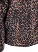 Sportsjakke med leopardprint og hætte, Brun, Packshot image number 3