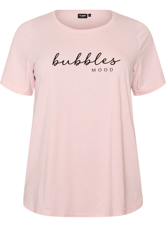 T-shirt med motiv, Lyser&oslash;d, Packshot image number 0