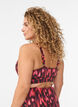 Bikini bh med print og fl&aelig;sedetaljer, Lyser&oslash;d, Model image number 1