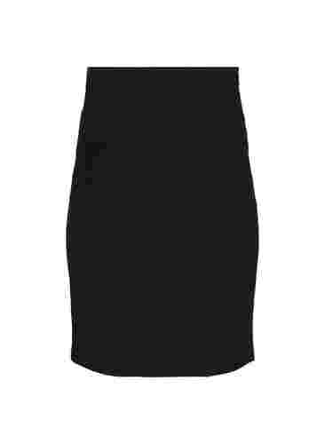 Tætsiddende graviditets nederdel, Black, Packshot image number 1