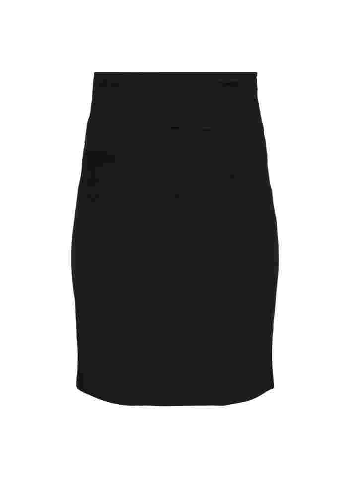Tætsiddende graviditets nederdel, Black, Packshot image number 1
