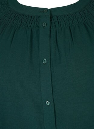 Langærmet tunika med smockdetaljer, Scarab, Packshot image number 2