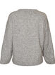 L&oslash;s strikbluse med alpaka og uld, Gr&aring;, Packshot image number 1