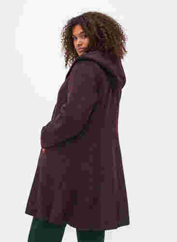 Frakke med hætte og a-shape, Port Royal Mel., Model image number 1