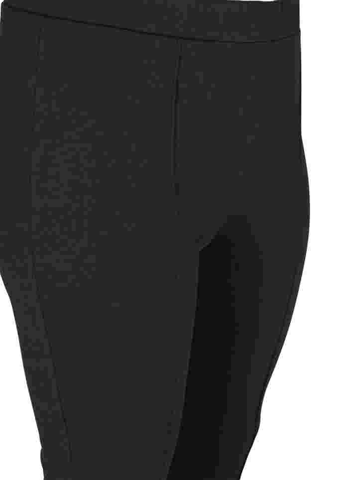 7/8 leggings med dekorative sømme, Black, Packshot image number 2