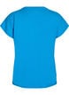 Ensfarvet tr&aelig;nings t-shirt, Bl&aring;, Packshot image number 1