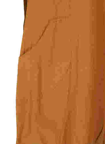 Kortærmet kjole i bomuld, Bucktorn, Packshot image number 3