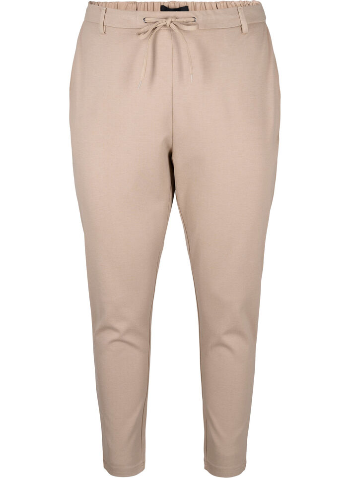 Cropped Maddison bukser, Beige, Packshot image number 0
