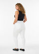 Amy jeans med h&oslash;j talje og super slim fit, Hvid, Model image number 1