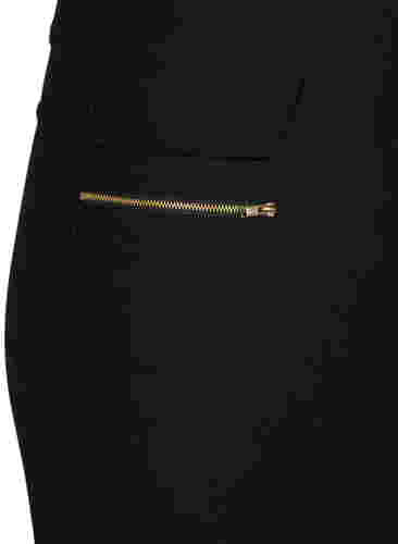 Tætsiddende midinederdel med slids, Black, Packshot image number 2