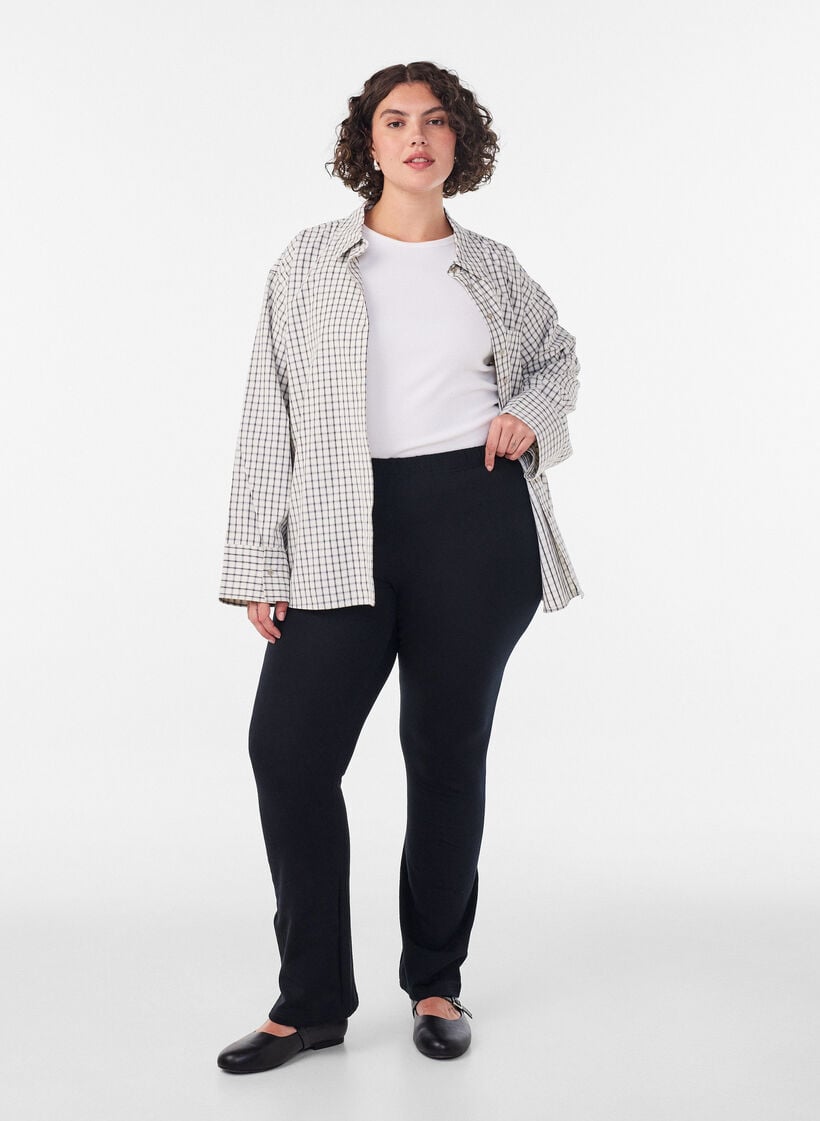 Jerseybukser med svaj, Sort, Model image number 1