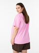 Sporty t-shirt i &oslash;kologisk bomuld, Lyser&oslash;d, Model image number 2