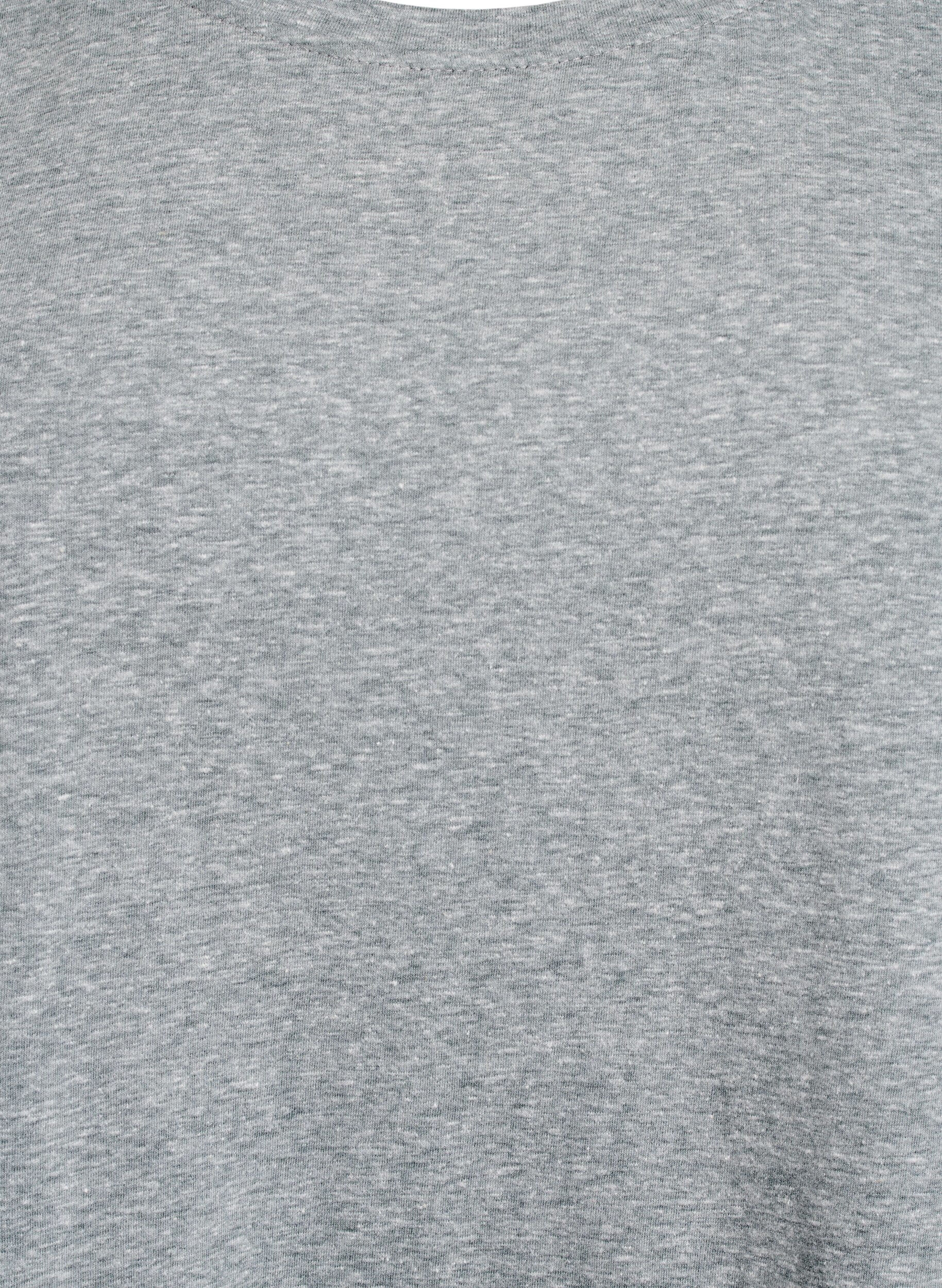 Zizzi Meleret t-shirt med korte &aelig;rmer, Gr&oslash;n, Packshot image number 2