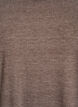 Jerseybluse med 3/4 &aelig;rmer, Brun, Packshot image number 2