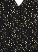Skjortebluse med v-hals og print, Black Dot AOP, Packshot image number 2