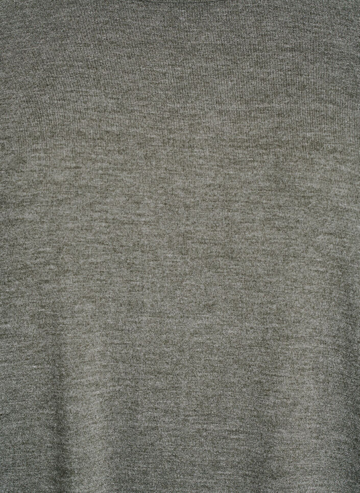 Jerseybluse med 3/4 &aelig;rmer, Gr&oslash;n, Packshot image number 2