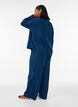 L&oslash;se pyjamasbukser i bomuldsmusselin, Bl&aring;, Model image number 1