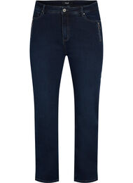 Regular fit Gemma jeans med høj talje, Dark blue