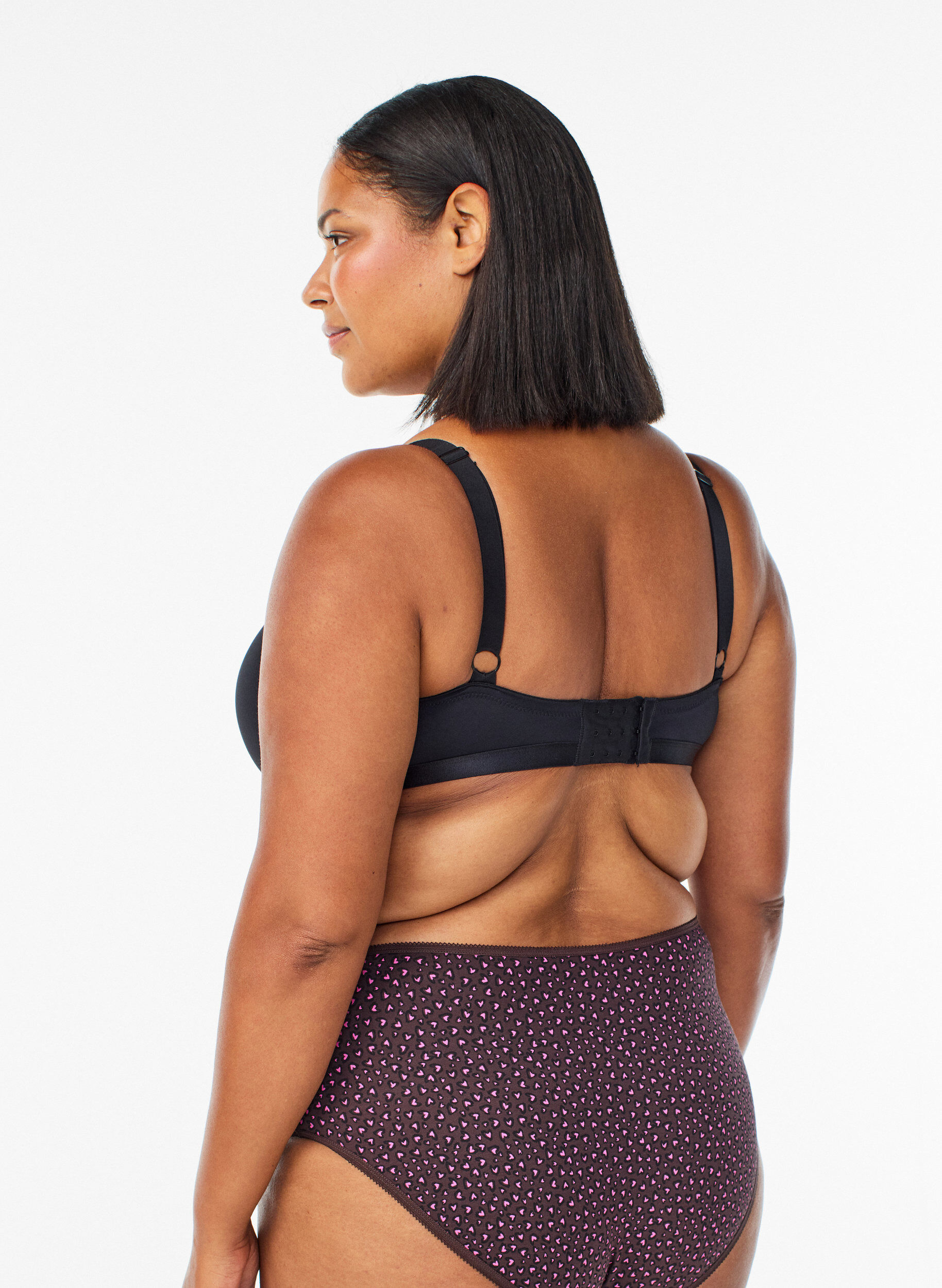 Zizzi 7-pak trusse med regul&aelig;r talje , Lyser&oslash;d, Model image number 1