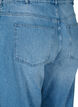 Straight fit jeans med rå kanter, Medium Blue, Packshot image number 3