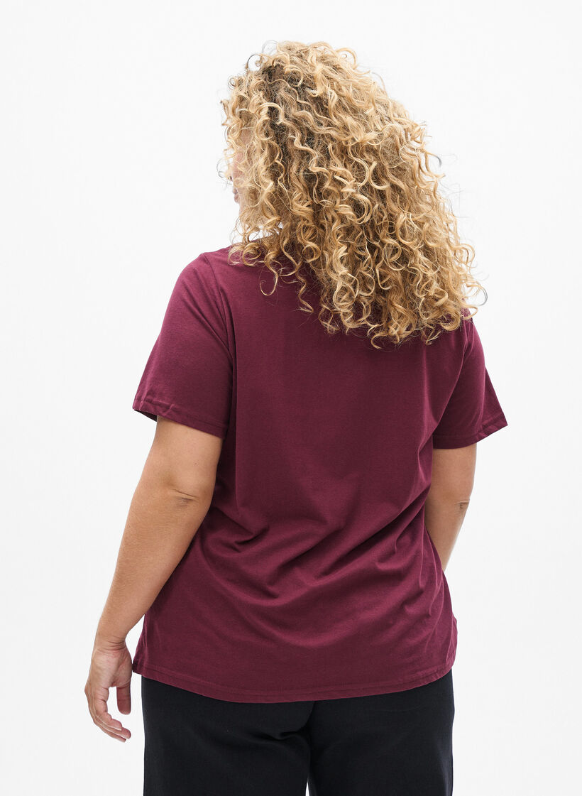 FLASH - T-shirt med motiv., R&oslash;d, Model image number 2