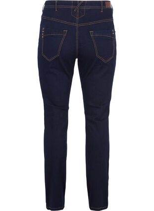 Slim fit Vilma jeans med høj talje, Dk blue rinse, Packshot image number 1