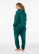 Løse bukser i velour, Grøn, Model image number 1