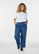 Wide fit Myra jeans med h&oslash;j talje, Bl&aring;, Model image number 0